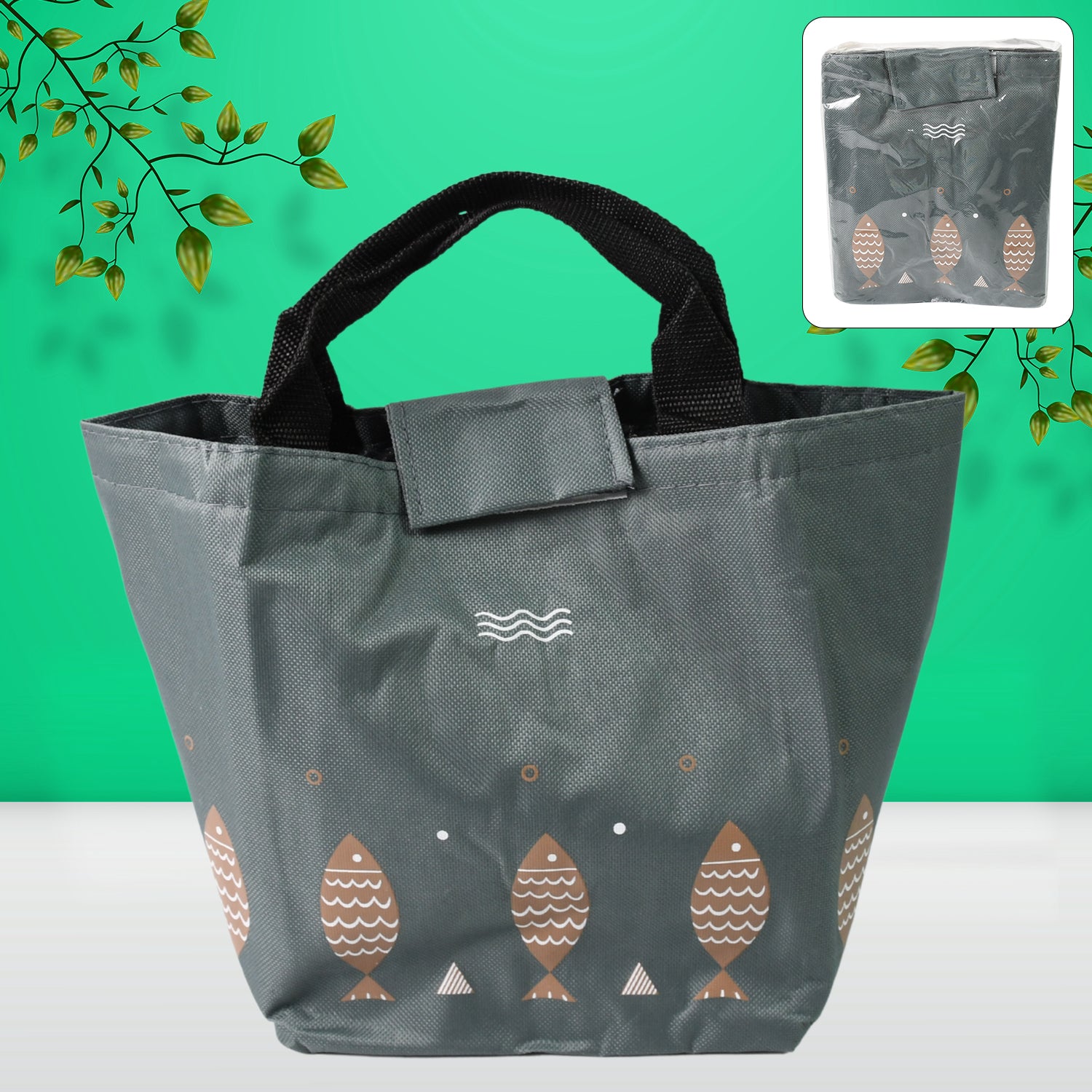 Expandable Lunch Bag with Zipper